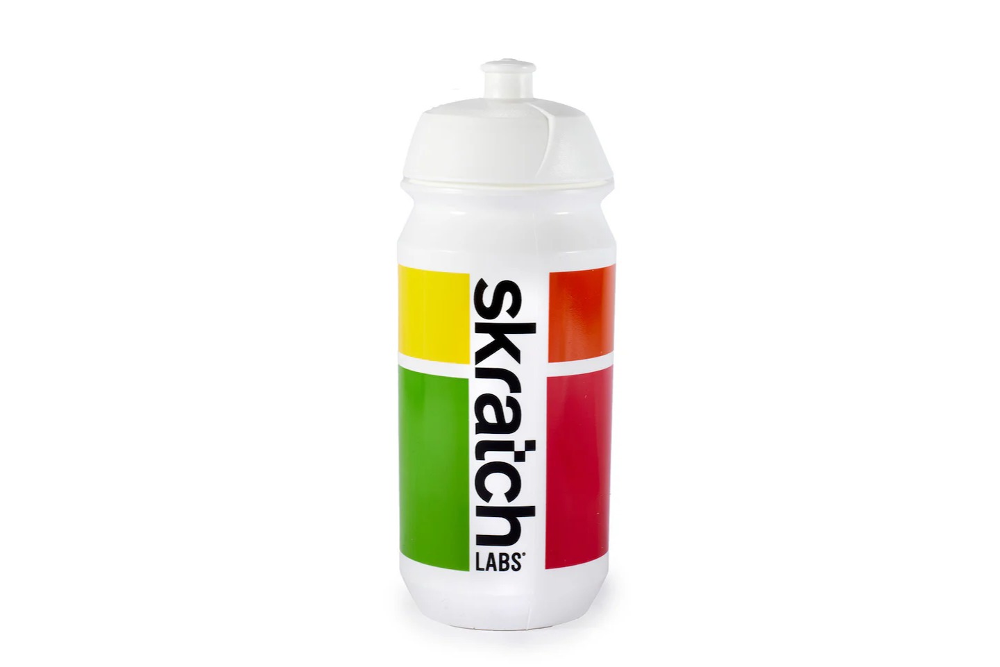 Skratch Labs Tacx Waterbottle 500mL White+Blocks