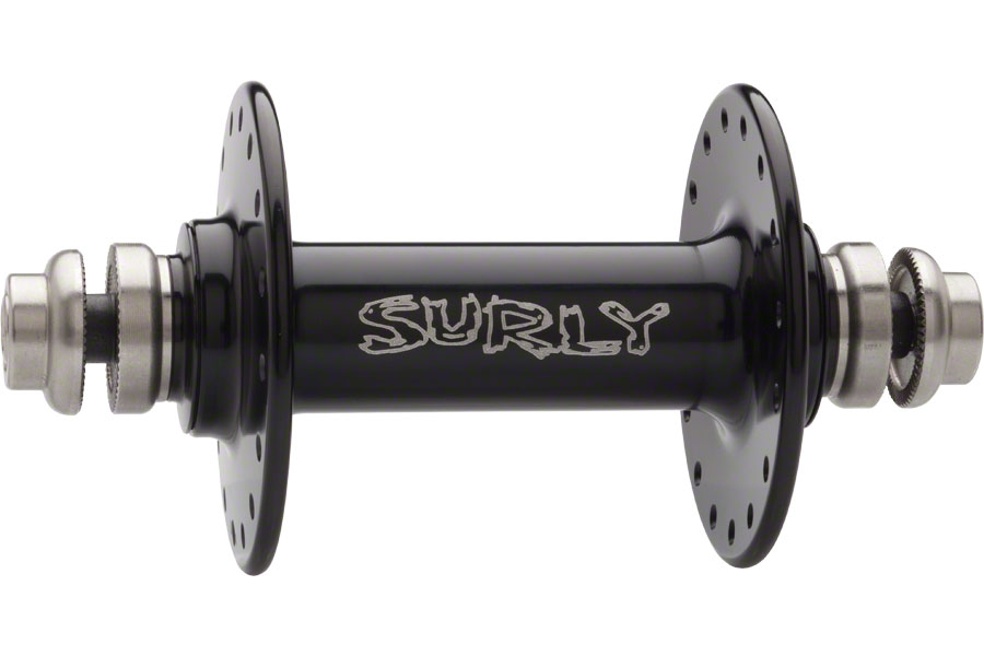 Surly Ultra New Non-Disc Front Hub - QR x 100mm, Rim Brake, Black, 32h