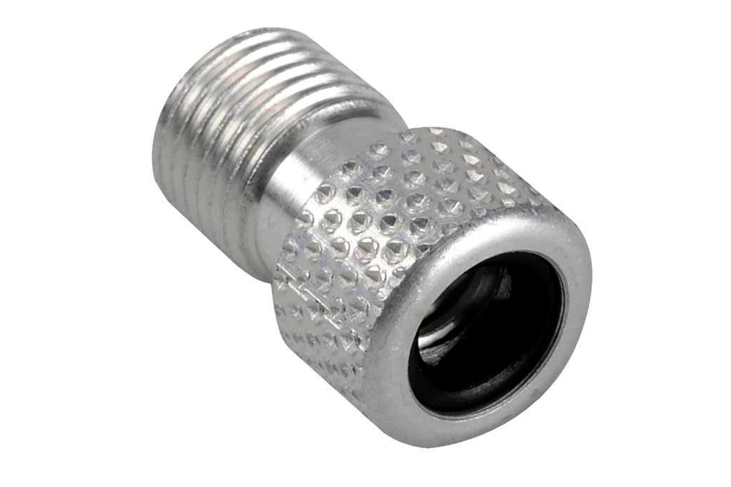 MSW Presta Valve to Schrader Valve Adapter Single SIlver