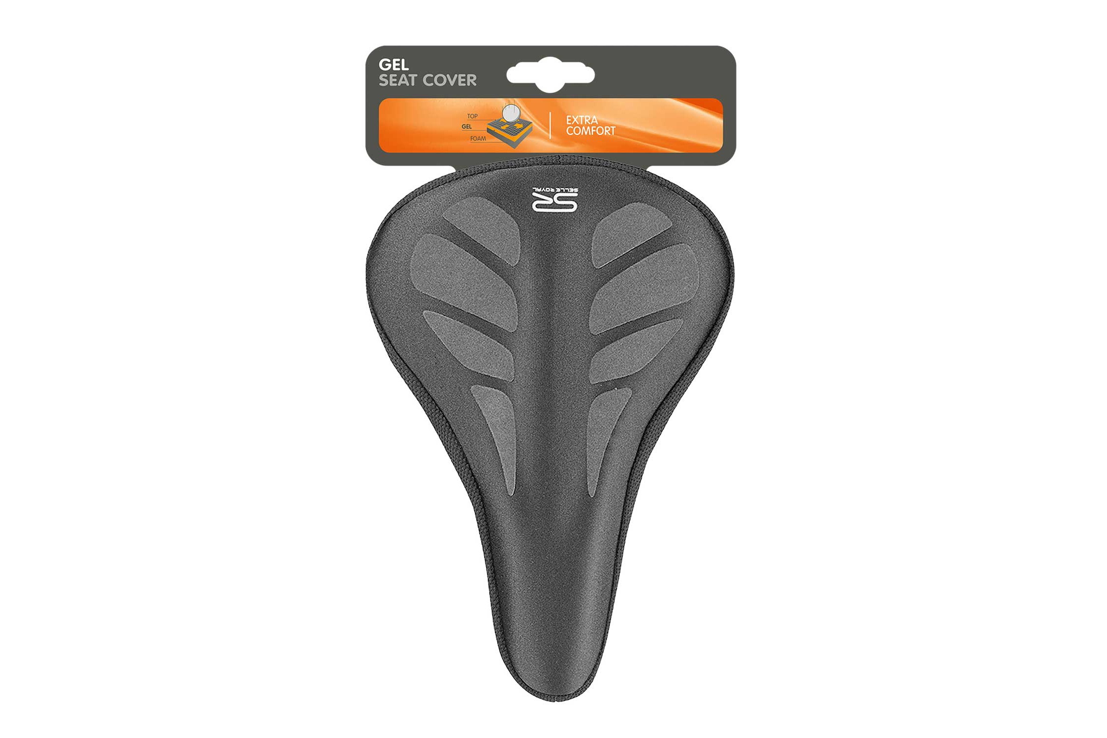 Selle Royal Saddle Gel Seat Cover Medium Black/Grey - Cover Only