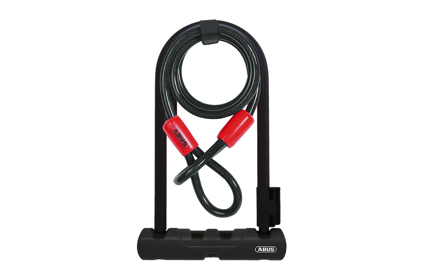 Abus U-Lock Ultra 410 Key 12mm 17x23cm 6.7x9in Black + Cobra Loop Cable 10mm x 120cm 4ft + SH34 Mounting Bracket