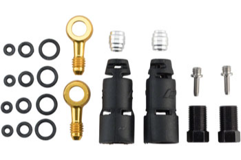 Jagwire Pro Quick-Fit Adapters for Hydraulic Hose - Fits SRAM Code R/RSC and Level TLM/Ultimate