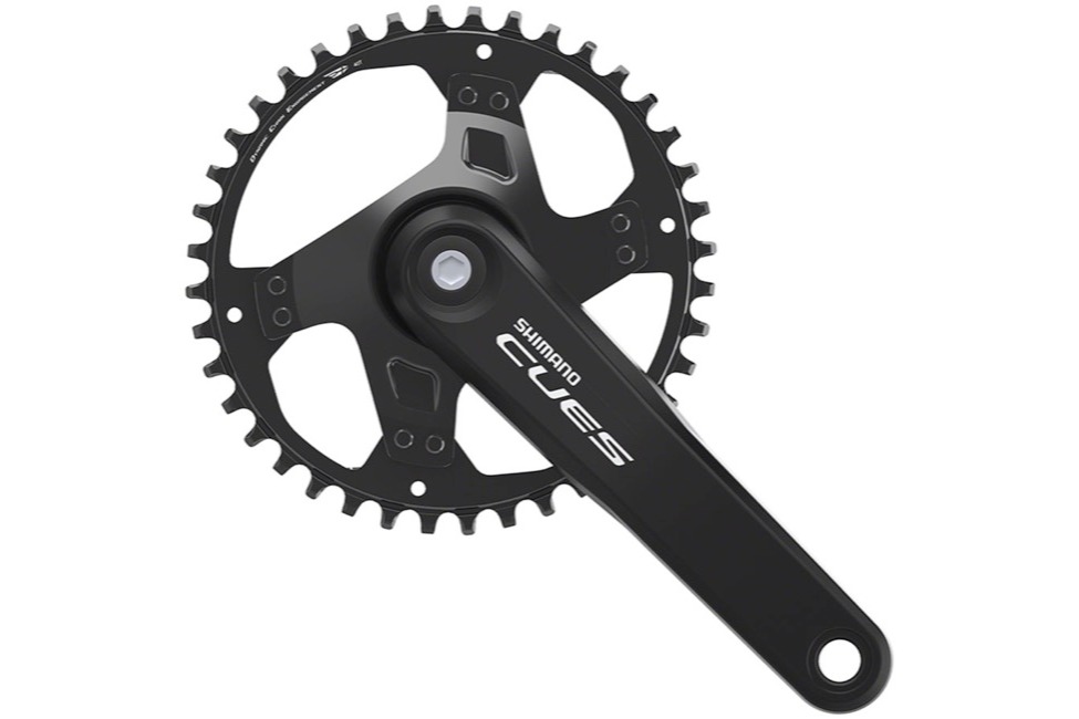 Shimano Crank Set FC-U4000-1 CUES for Rear 9/10/11Speed 170mm 40Tooth without Chain Guard with Crank Fixing Bolt Chain Case Compatible