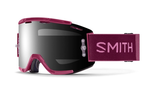 Smith Goggles Squad MTB Merlot/Flamingo - ChromaPop Sun Black + Clear AntiFog Lens