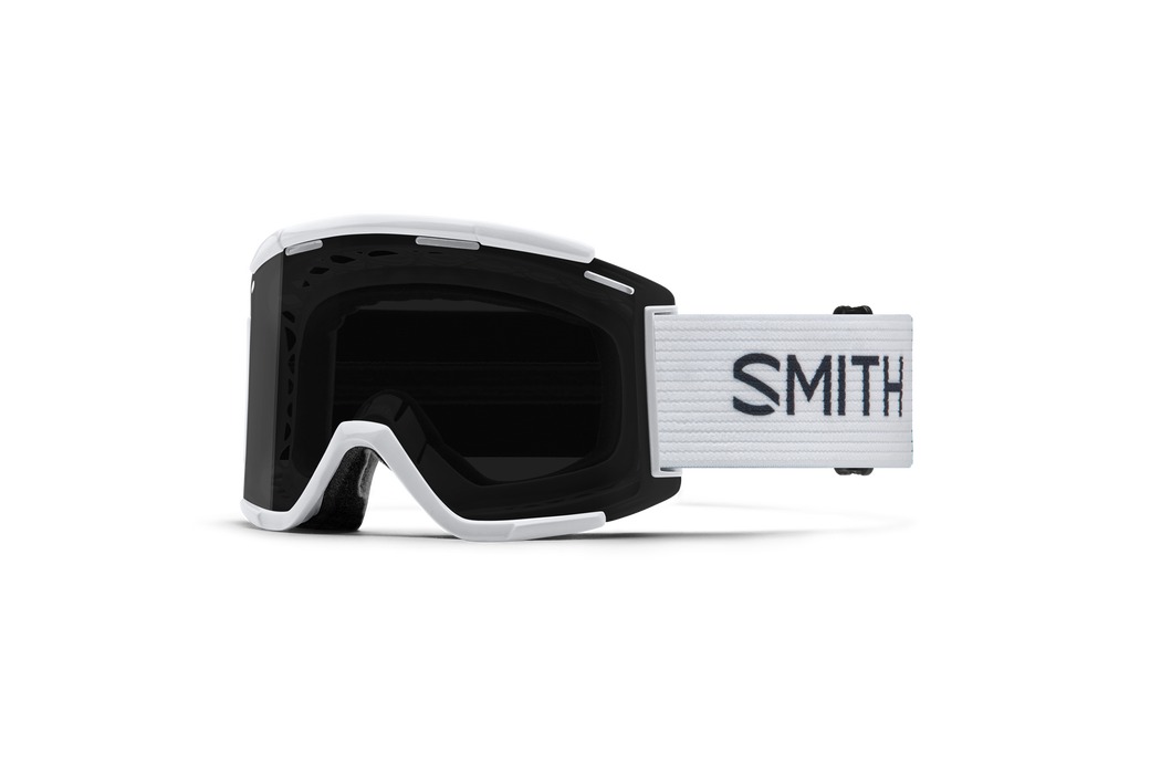 Smith Goggles Squad XL MTB White ChromaPop Sun Black + Clear AntiFog Lens