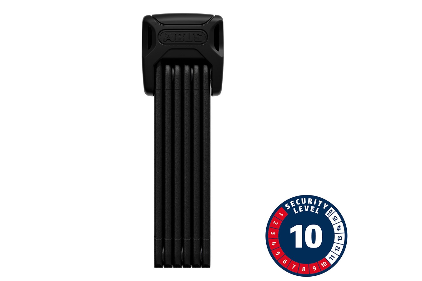 Abus Folding Lock Bordo XPlus 6000K Key 5.0mm 90cm 2.95ft + SH Mounting Bracket Black