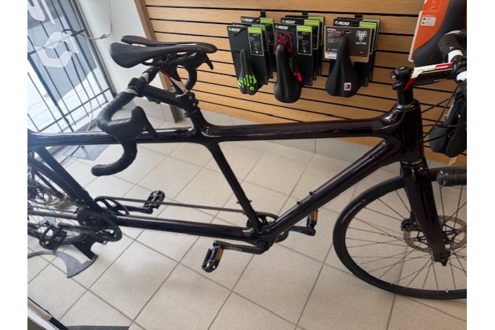 USED 2016 Calfee custom tandem road/gravel bike -large/medium-candy red