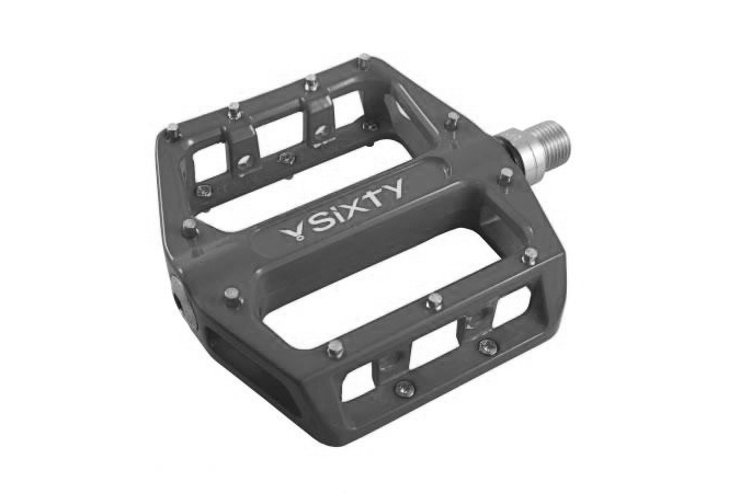 V-Sixty B-87 Alloy Non-Sealed Flat/Platform Pedal, Black