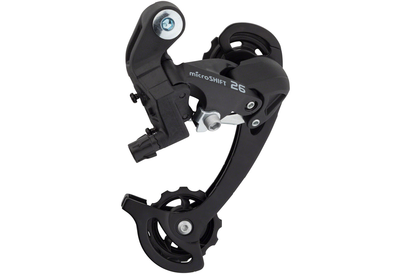 microSHIFT M26 Rear Derailleur - 8,9 Speed, Long Cage, Black Revolution ...