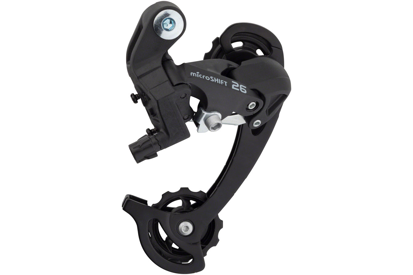 microSHIFT M26 Rear Derailleur - 8,9 Speed, Long Cage, Black