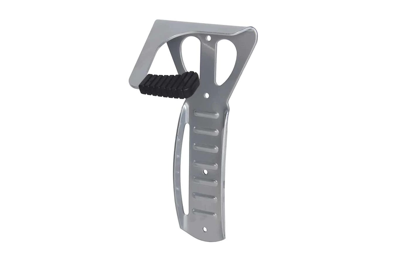 EVO Bicycle Storage Wall-Mounted Hook Stamped Aluminum Silver